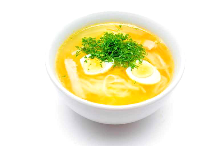 картинка БУЛЬОН КУРИНЫЙ С ЯЙЦОМ 150г ПИЦЦЕРИЯ "ВЕРОНА"
